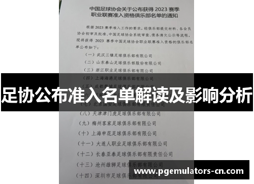 足协公布准入名单解读及影响分析